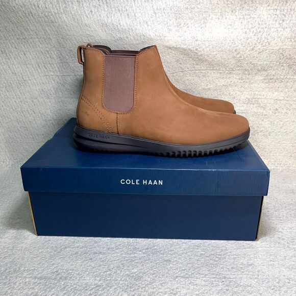 Cole Haan Grand Plus Chelsea Boot Lumber/Java Color Style C38789 Men Size 12 NEW - Picture 1 of 8